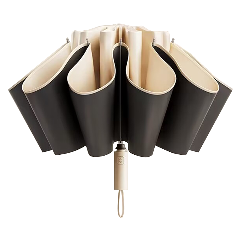 梦惜 反向全自动钢骨玻纤 反光黑胶布 晴雨两用伞 YF-Z2021015/把