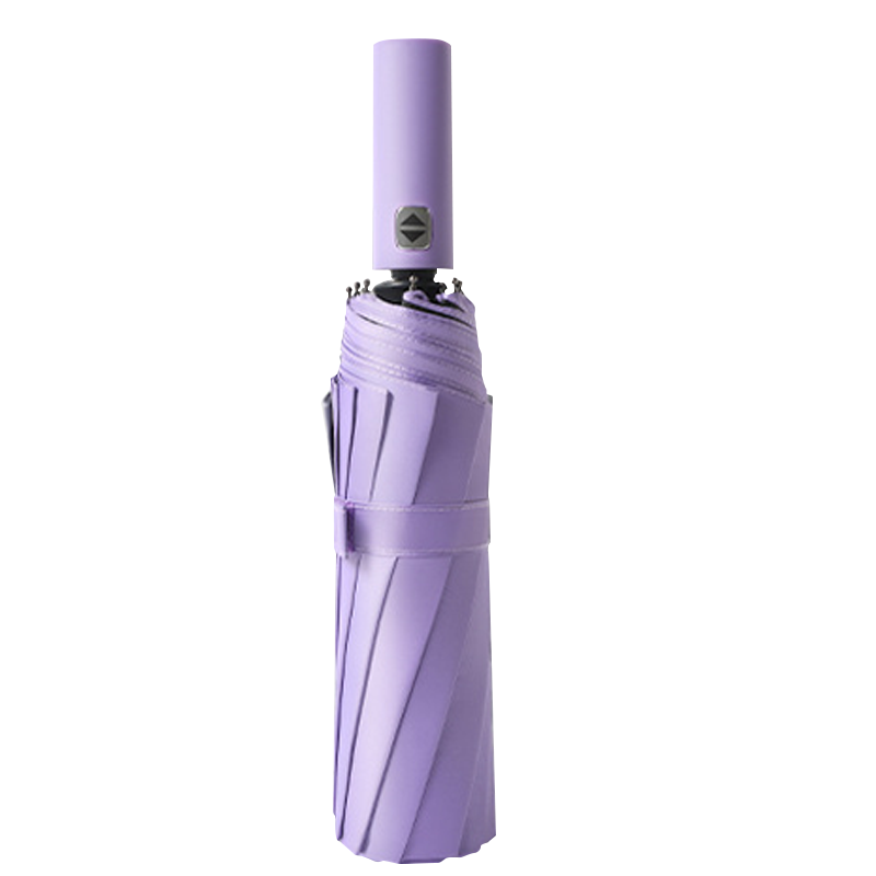 梦惜 全自动钢骨玻纤 黑胶布 配色手柄晴雨两用伞 YF-Z2023001/把