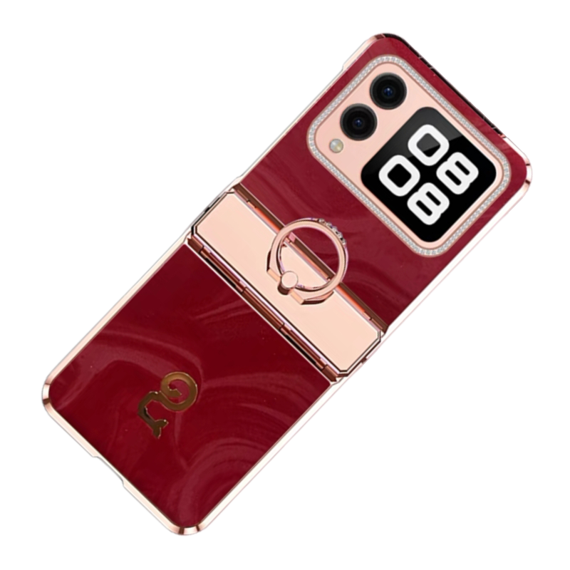 可波 适用于华为novaflip蛇年手机壳华为novaflip皮纹蛇年限定防摔铰链壳