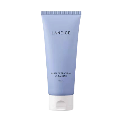 LANEIGE 兰芝四合一多效净肤洁颜膏蓝色新款 深层清洁洗面奶150毫升 油皮亲妈