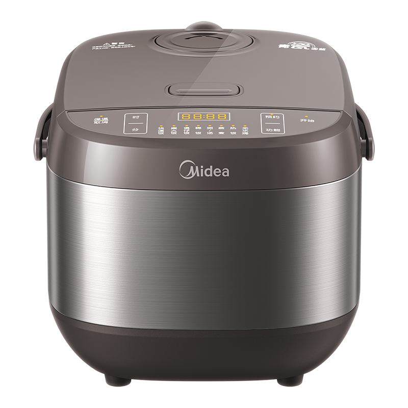 美的(Midea)电饭煲MB-4E65电饭锅家用4L大容量柴火饭青瓷圆灶抗菌内胆智能预约多功能蒸煮煲汤煮粥煮饭锅