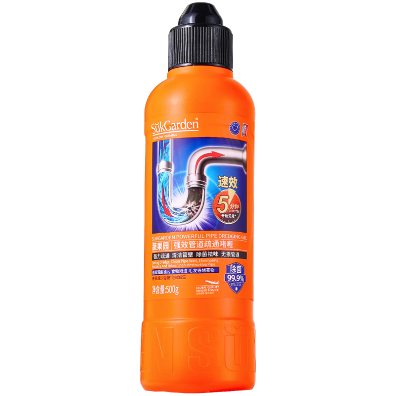 蔬果园强力溶解下水道疏通神器强效管道疏通啫喱500gSGY0473
