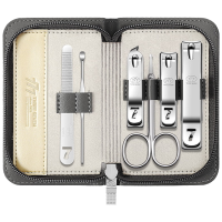 777指甲刀套装三七指甲钳甲沟炎指甲剪灰色六件套GNT-PM061