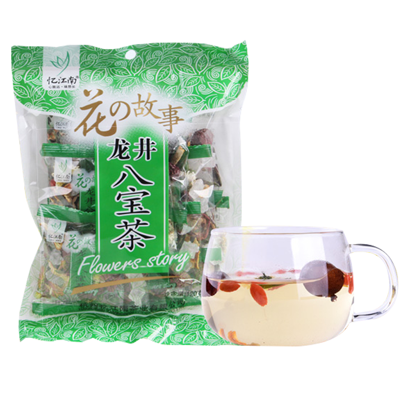 忆江南花草茶八宝茶袋装组合花茶龙井八宝茶120g