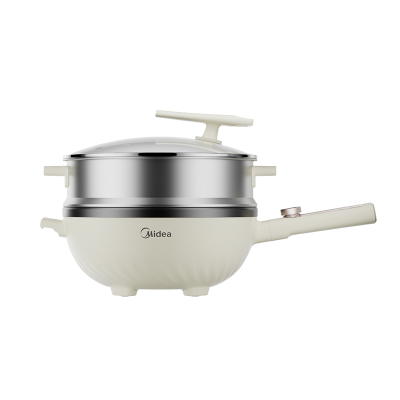 美的(Midea)电炒锅 电热锅 电蒸锅 电煮锅 电火锅 家用 多功能锅5.5L煎炒一体MC-HCG3214