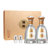 今世缘 国缘对开 柔雅型 42度 500ml *2瓶 礼盒装 苏宁自营