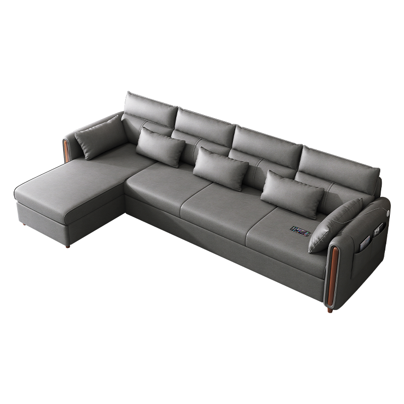 欧梵森 可折叠实木沙发床两用客厅小户型双人坐卧多功能1.8米经济型智能多功能沙发床