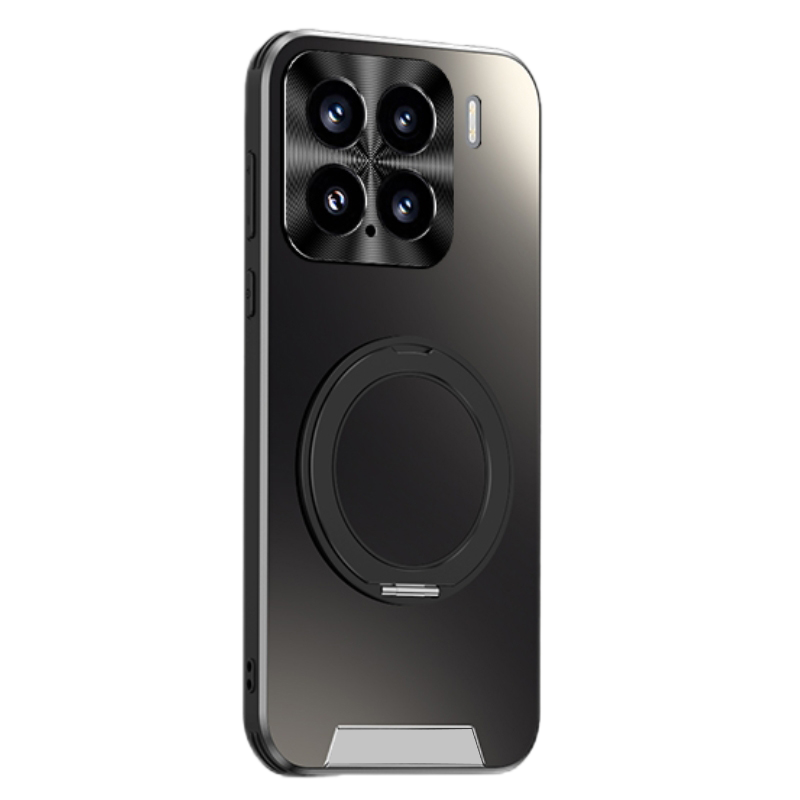 可波 适用于小米15星光磨砂支架壳小米15pro支架360度旋转防滑时尚手机壳