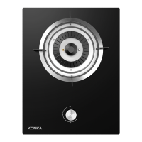 康佳(KONKA)燃气灶单眼灶具 5.0kW液化气家用大火力灶 台式/嵌入式一级能效玻璃灶台D431Y