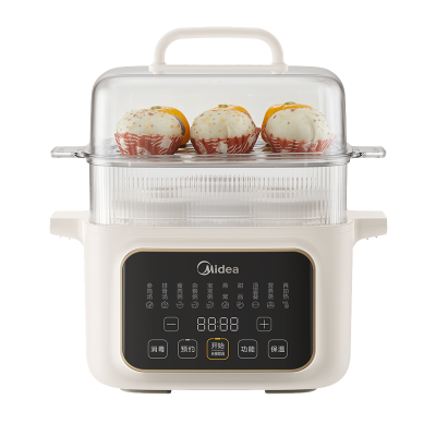美的(Midea)电炖锅MD-DZC2501电蒸锅炖汤盅煲汤辅食锅燕窝炖盅4.5L隔水上蒸下炖电锅一体多功能锅