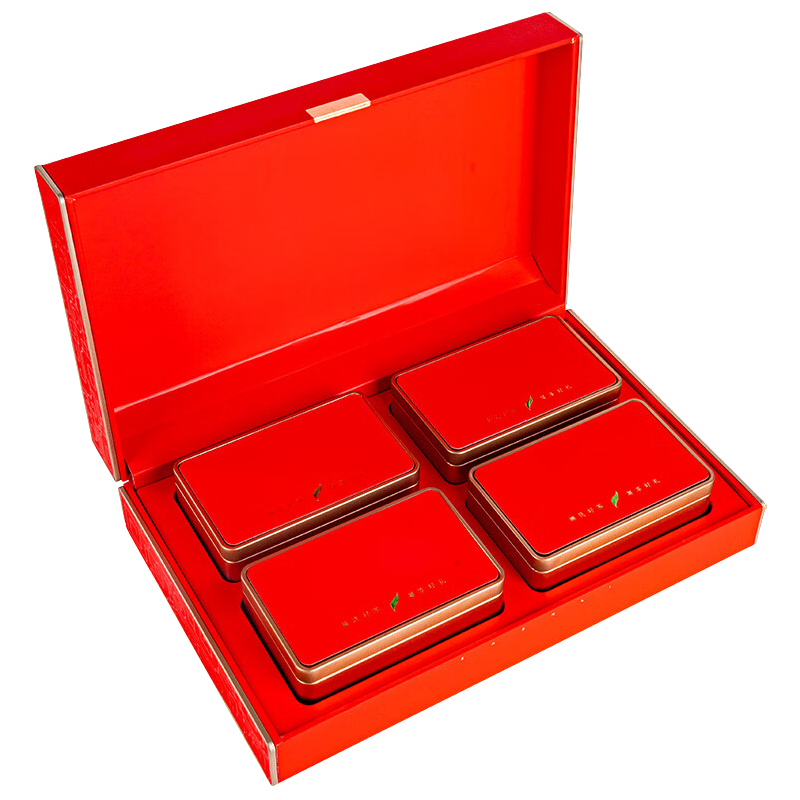 润虎茶叶礼盒一罐好茶浓香型铁观音乌龙茶400g