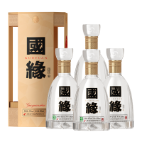 今世缘 国缘四开 幽雅醇厚型白酒 42度 500ml*4瓶 整箱装 苏宁自营