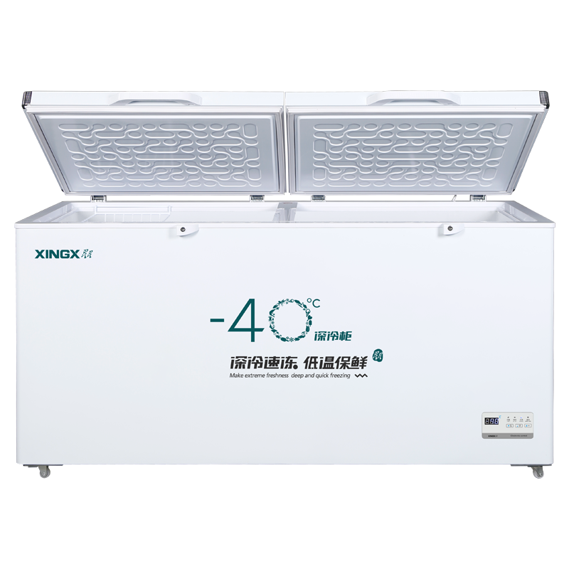 星星(XINGX)BD/BC-408GS超低温厨房商用保鲜设备卧式冷柜单温冷藏冷冻转换柜家用大容量深冷速冻柜铜管制冷