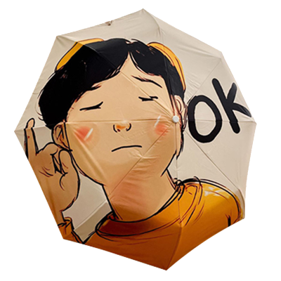梦惜 手动自动钢骨玻纤 加厚黑胶布 晴雨两用伞 YF-W2024002/把