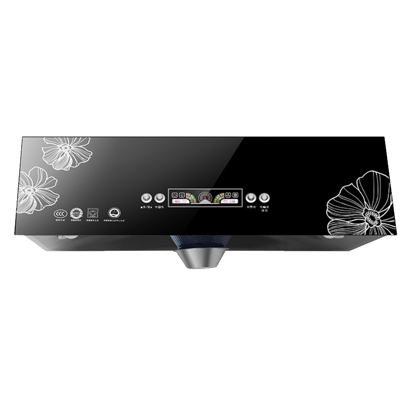 油烟机家用小型吸油烟机切夫曼厨房中式顶吸抽油烟机脱排壁挂吸油机_按键全封电机1.5米烟管