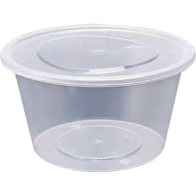 鑫扬赢 一次性餐具 透明圆形快餐盒XYY圆形-1000ml 1个