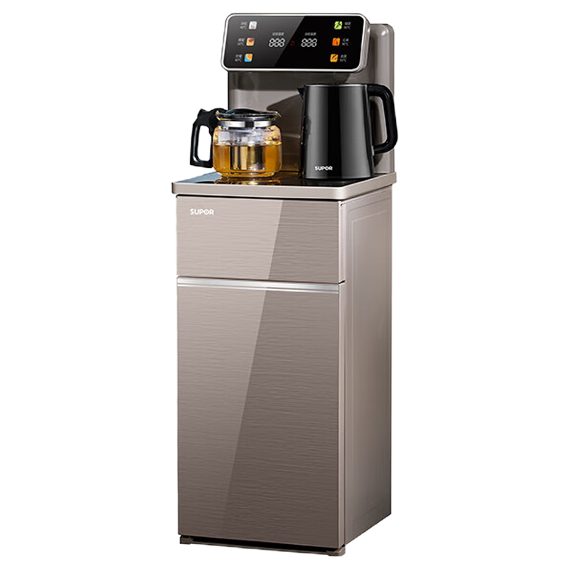 苏泊尔(SUPOR)茶吧机家用客厅用茶吧柜饮水机泡茶机 一体下置式水桶 遥控语音控制 SW-CBJ29C 冷热型