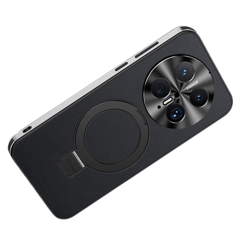 圣幻 适用于华为mate70素皮支架壳mate70pro磨砂手感素皮半包壳华为mate70pro+新款支架壳