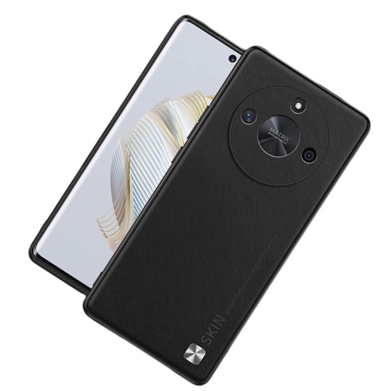 圣幻 适用于荣耀X60圆点素皮保护套荣耀X60pro/X50防摔简约磨砂全包边手机壳