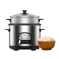 美的(Midea)AFG6570电饭煲电饭锅 6L大容量智能预约气动涡轮防溢锅金属机身家用电饭煲 MG-AFG6570