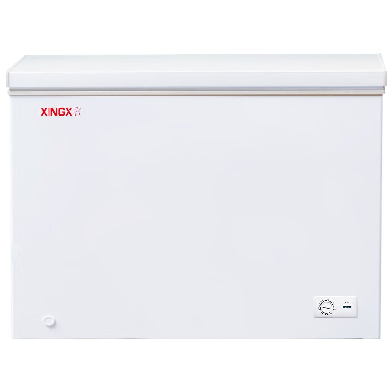 星星(XINGX)BD/BC-303QE家用小型冰柜 卧式冷柜预涂内胆单温厨房商用保鲜设备303升自动减霜1级能效