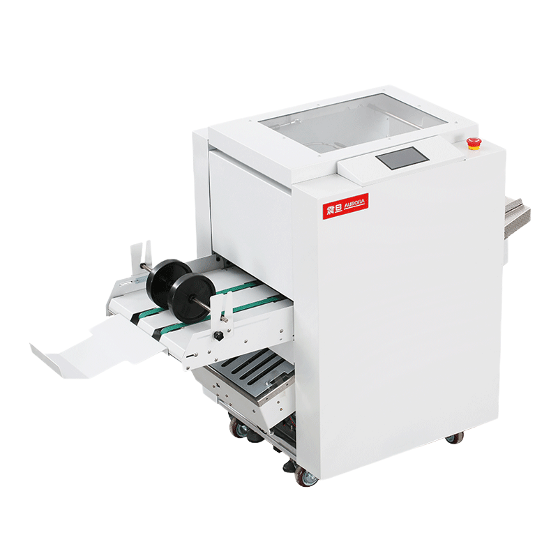 震旦AD-185MT(电容触摸屏手动进纸,30~35册每分钟,骑马钉、只折不订,订折精度:0.5mm)订折机