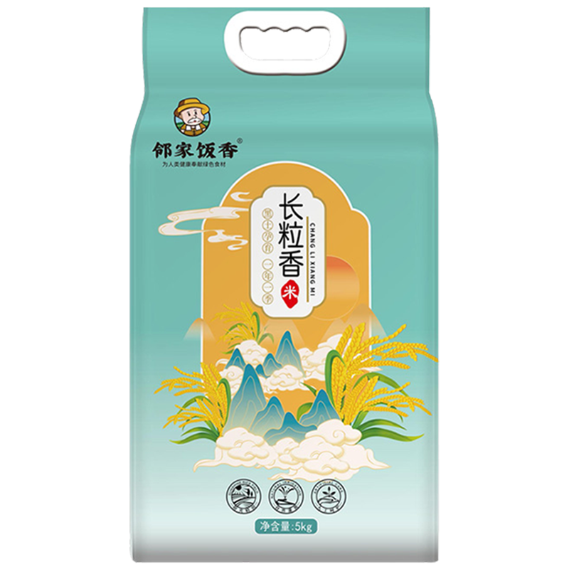 邻家饭香大米东北长粒香大米真空包装5kg*1袋