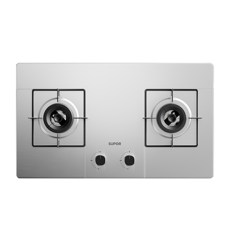 苏泊尔(SUPOR)燃气灶煤气灶双眼灶具家用5.0KW猛火大火力台式嵌入式两用炉灶不锈钢面板煤气灶NS21S 天然气