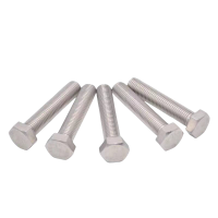 新成不锈钢外六角螺栓 全牙 M10X40/个