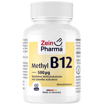 德国进口Zeinpharma活性甲钴胺维生素B12片 辅助铁元素吸收 减轻疲劳提高疫力 60片