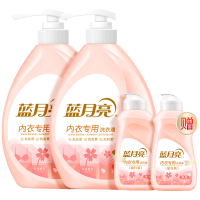 蓝月亮洗衣液去渍柔润樱花内衣专用洗衣液500g*2瓶+80g*2瓶