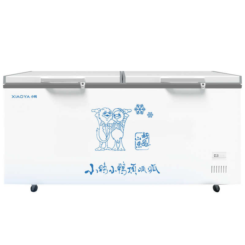 小鸭(xiaoya)冰柜商用卧式大容量冰箱家用冷藏冷冻保鲜铜管单双温超市冷柜-1150单温款