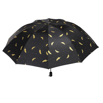 梦惜 手动钢骨伞架 黑胶布 橡胶漆手柄 晴雨两用伞 YF-S2021011/把