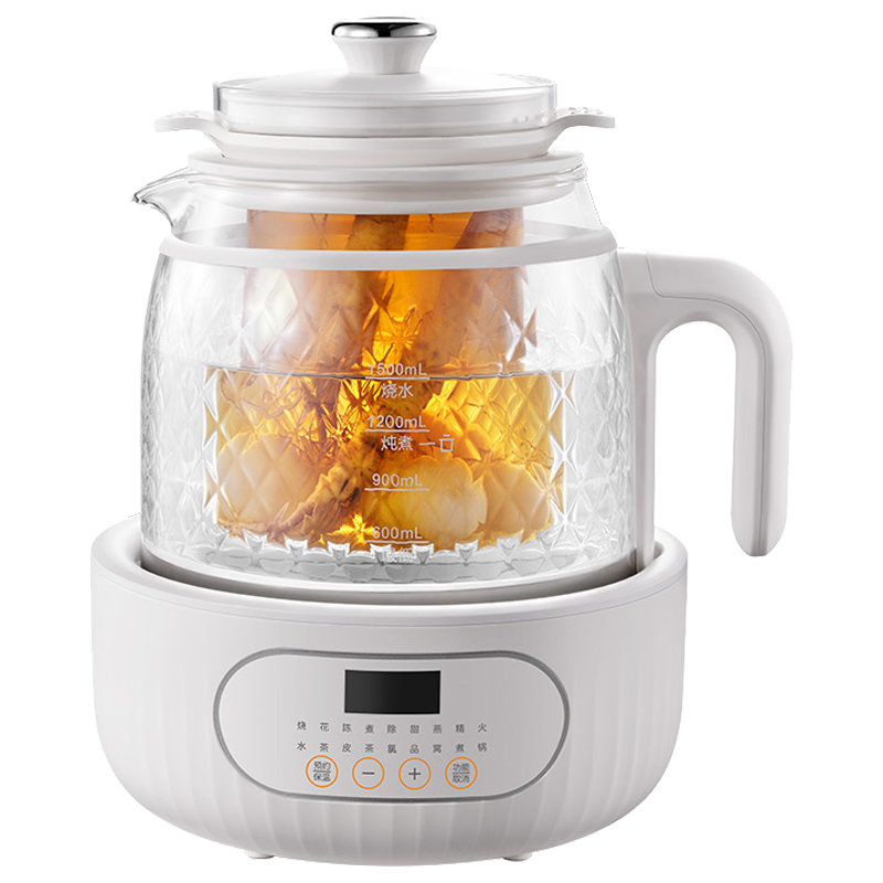 摩动养生壶1.5L高硼硅玻璃恒温壶花茶壶煮茶壶煮茶器全配置MD-YS02-T