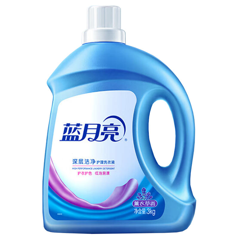 蓝月亮洗衣液3kg瓶深层清洗高效去渍薰衣草香10000595