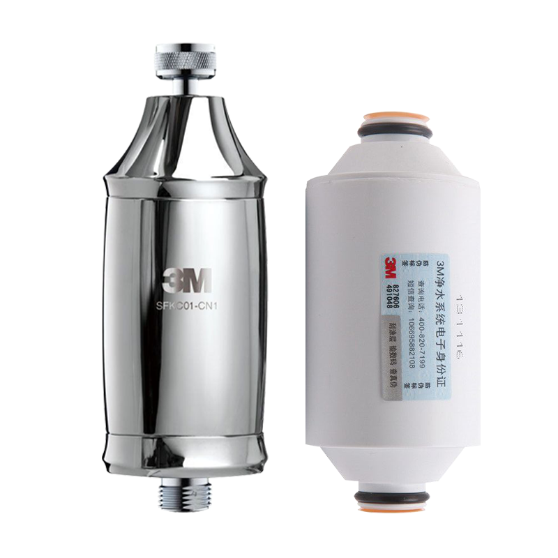 3M沐浴净化器+滤芯套装 SFKC01-CN1 家用沐花洒过滤器