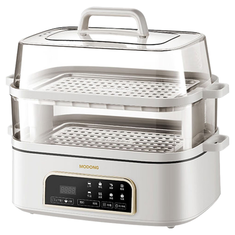 摩动电蒸锅18L多功能家用多层蒸汽锅隔水蒸炖锅不锈钢电蒸箱电蒸笼MD-ZG006