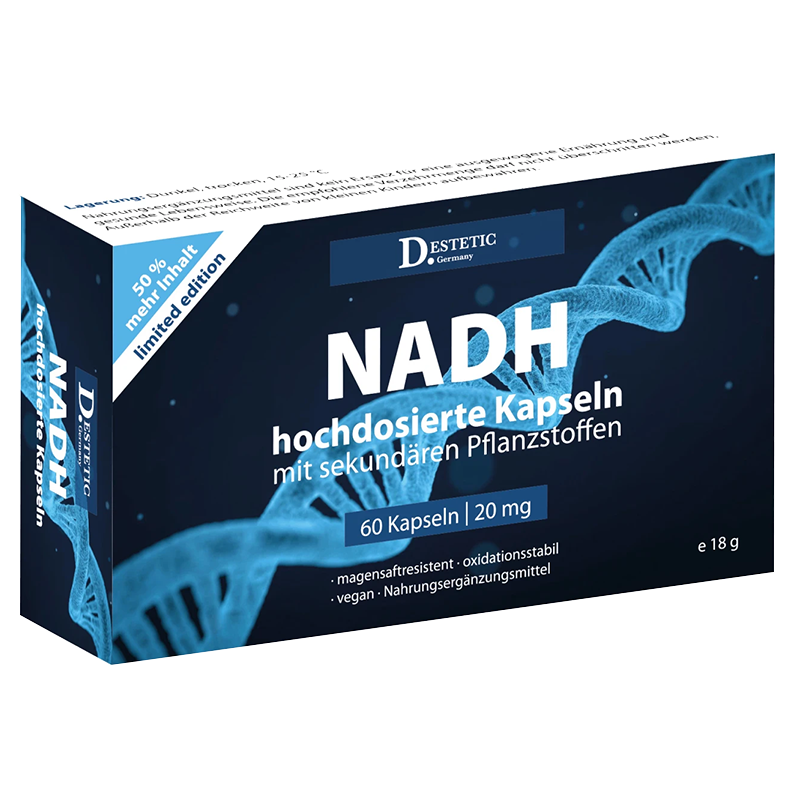 德国进口 D.estetic NADH线粒体素胶囊 辅酶Q10 60粒