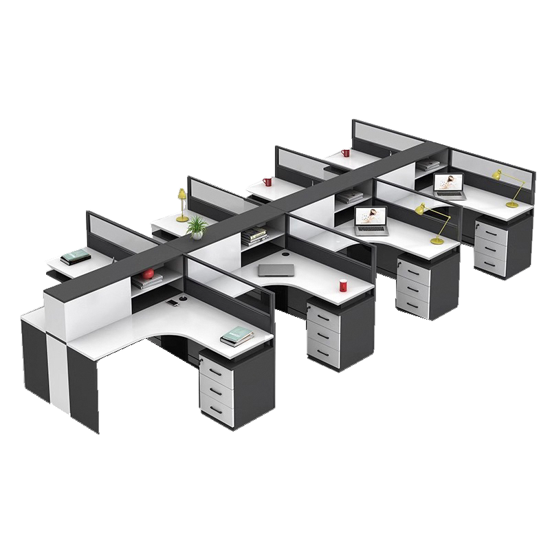 圣承启 屏风工位 8人张