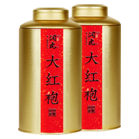 润虎乌龙茶聚茶武夷岩茶大红袍罐装散装320g