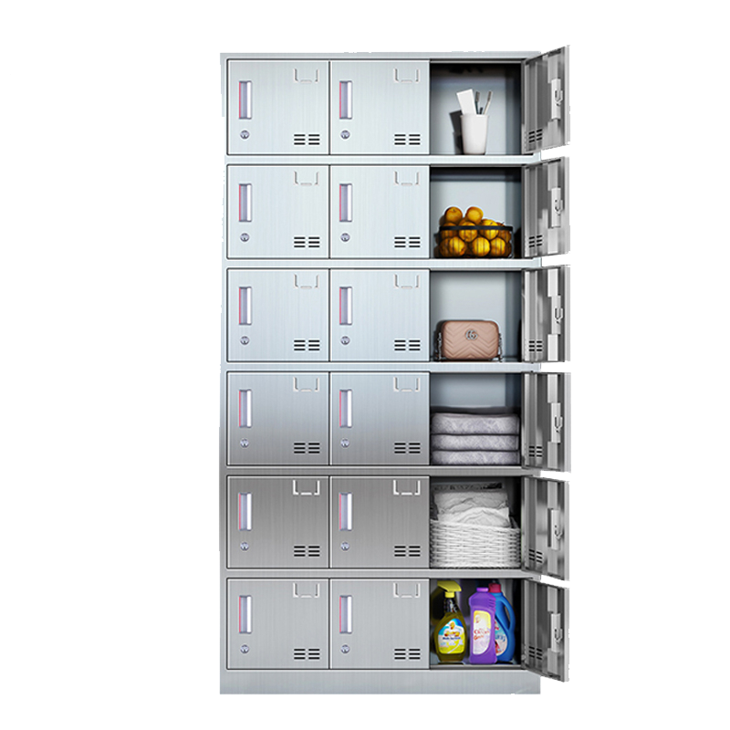 圣承启 不锈钢物品柜 十八门台