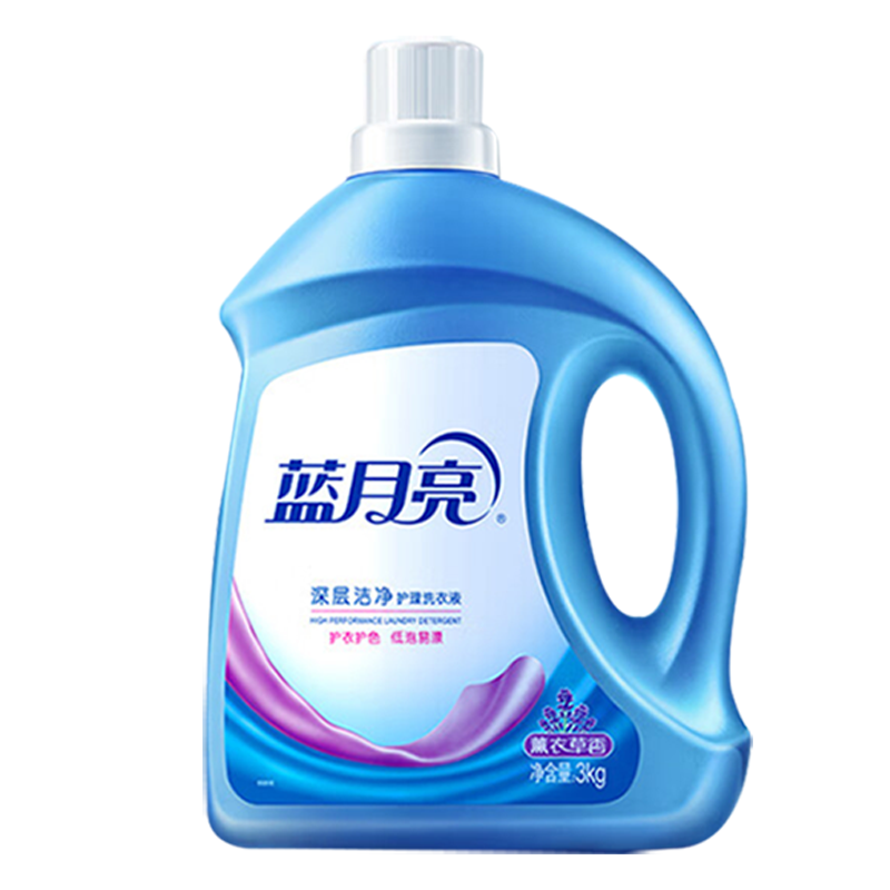 蓝月亮洗衣液去渍薰衣草洁净3kg*1瓶+衣领净500g*1瓶+樱花内衣洗500g*1瓶+80g*2瓶