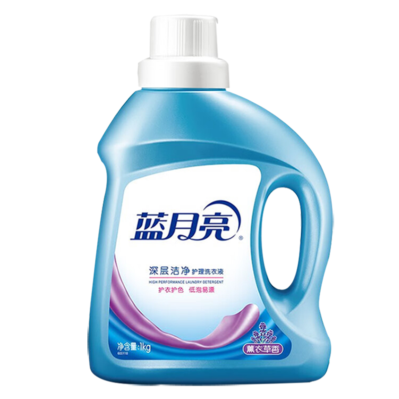 蓝月亮洗衣液4kg深层清洁去渍除菌薰衣草香80001186