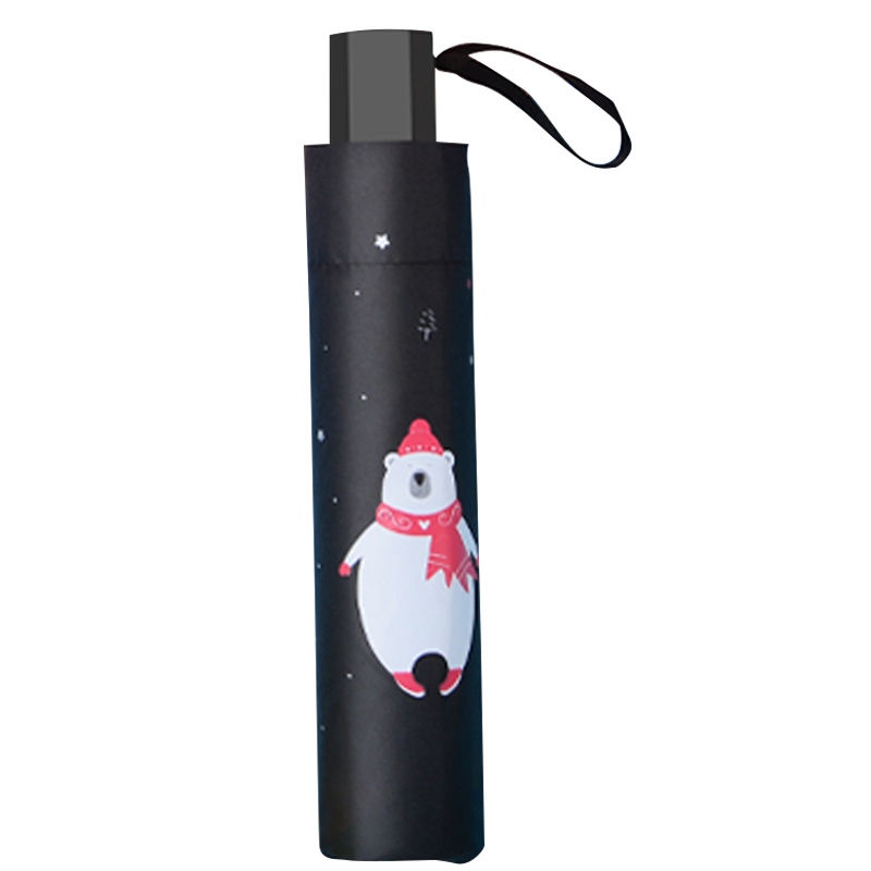 梦惜 手动钢骨伞架 黑胶布 橡胶漆手柄 晴雨两用伞 YF-S2021013/把