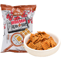 海玉园花椒锅巴膨化食品办公室休闲零食追剧解馋小吃辣条味72g*6袋
