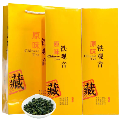 铁观音茶叶浓香型兰花香新茶春茶特级乌龙茶散装礼盒罐装500g正味