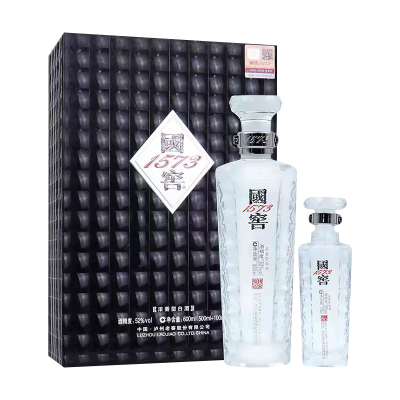 国窖1573君耀 52度 500ml+100ml 浓香型组合白酒礼盒装 收藏送礼 商务宴请 摆柜