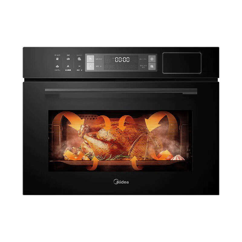 美的(Midea)蒸烤箱一体机家用55L蒸烤炸三合一大容量A8蒸烤一体机嵌入式蒸箱烤箱