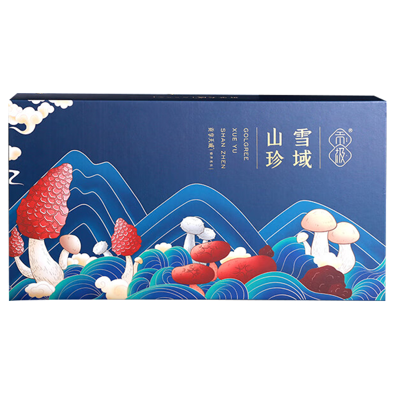 贡极山珍组合松茸菌菇干货四宝山珍干货礼盒120g*1盒