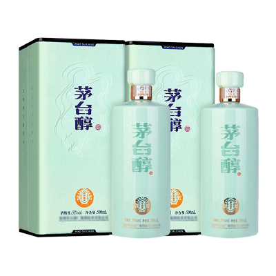 贵州茅台 茅台醇天青 酱香型白酒 53度500ml*2瓶